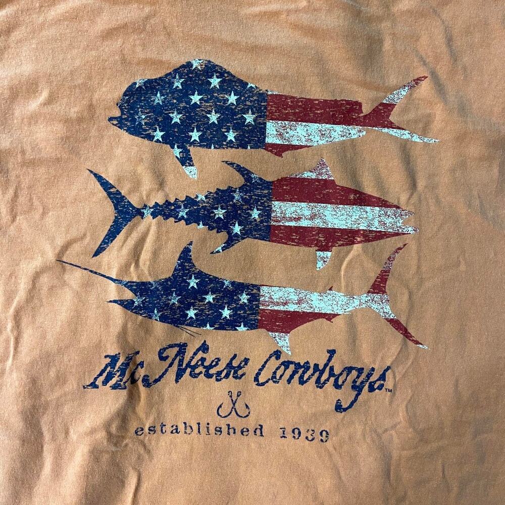 Comfort colors mcneese state university fish tee